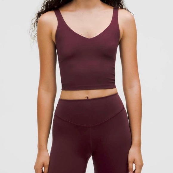 Lululemon Align Tank Top Light Support Women’s Size 4 Garnet - Picture 1 of 6